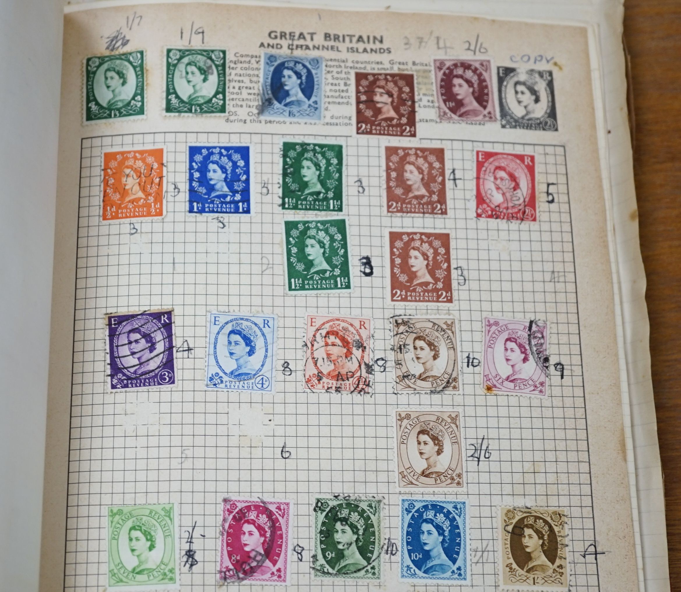 Six stamp albums with World and Commonwealth